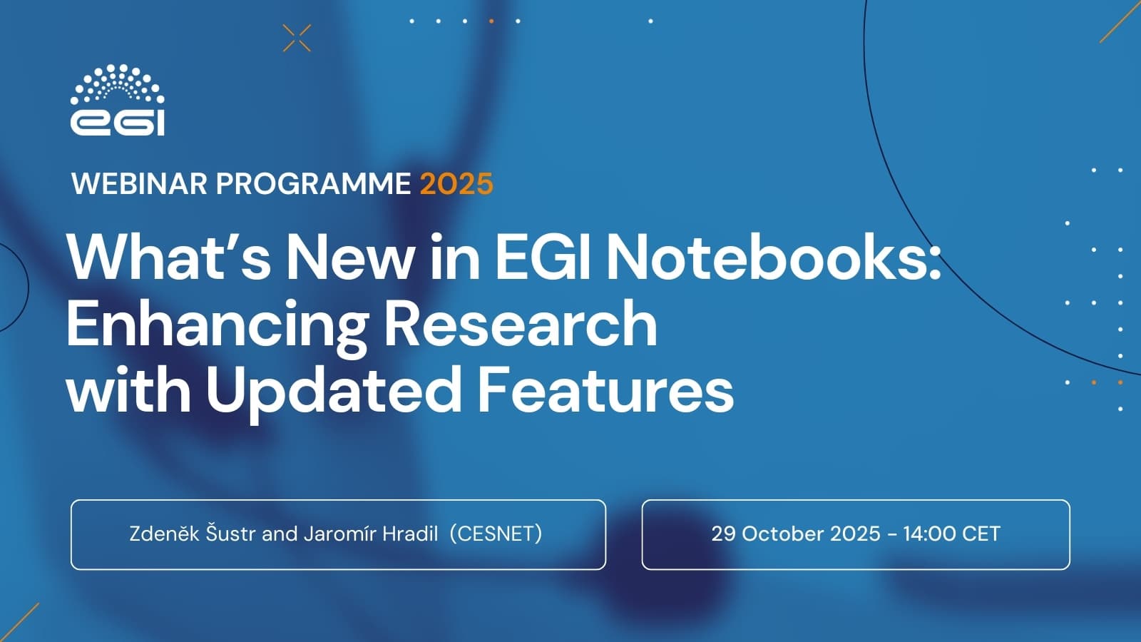 Webinar EGI Notebooks