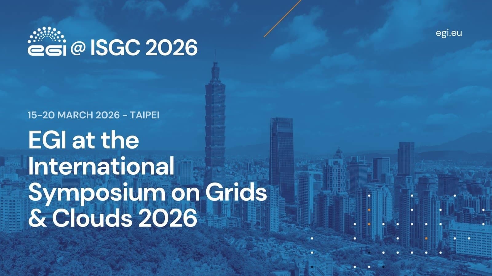 EGI at ISGC 2026